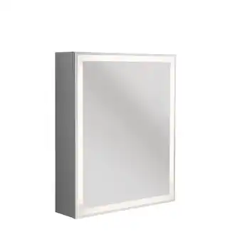 toom Baumarkt Led-spiegelschrank 'foton' mit sensorschalter hellgrau 52 x 63 x 14 cm Angebot