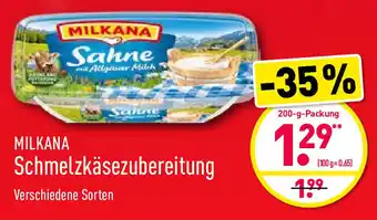 Aldi Nord Milkana Schmelzkäsezubereitung 200g Angebot