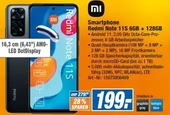 Expert Technomarkt Xiaomi Smartphone Redmi Note 11S 6GB+128GB Angebot