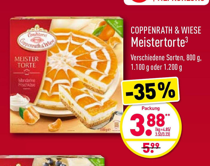 Coppenrath & Wiese Meistertorte Angebot bei Aldi Nord