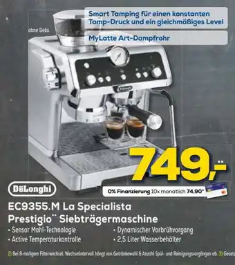 Euronics XXL DeLonghi Kaffeevollautomat La Specialista Prestigio | EC9355.M Angebot