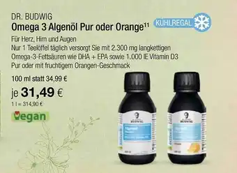 Vitalia Dr budwig omega 3 algenöl pur oder orange Angebot