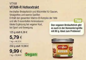 Vitalia Vitam-r hefeextrakt Angebot