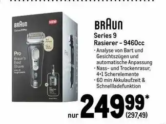 METRO Braun series 9 rasierer - 9460cc Angebot