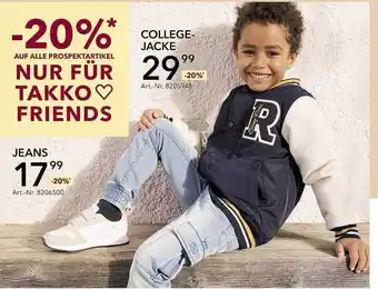 Takko Fashion College-jacke, jeans Angebot