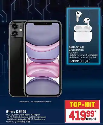 METRO Apple iphone 11 64gb Angebot