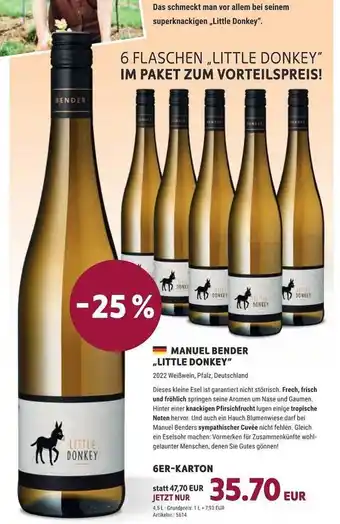 Vino Weinmarkt Manuel bender little donkey Angebot