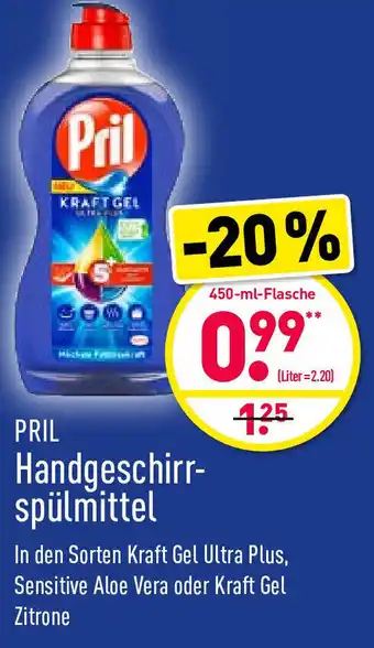 Aldi Nord Pril Handgeschirrspülmittel 450ml Angebot