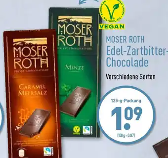 Aldi Nord Moser Roth Edel Zartbitter Chocolade 125g Angebot