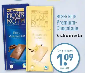 Aldi Nord Moser Roth Premium Chocolade 125g Angebot