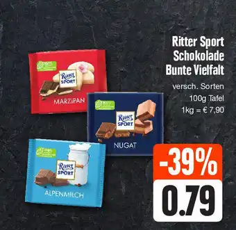 Edeka Ritter Sport 100g Angebot