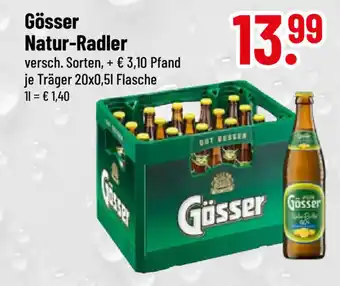 trinkgut Gosser Natur Radler 500ml Angebot