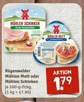 nahkauf Rugenwalder Muhle Mett o. Muhlen Schinken 100g Angebot