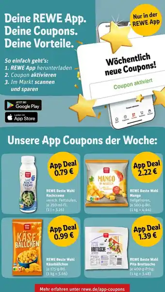 nahkauf App Coupons der Woche Angebot