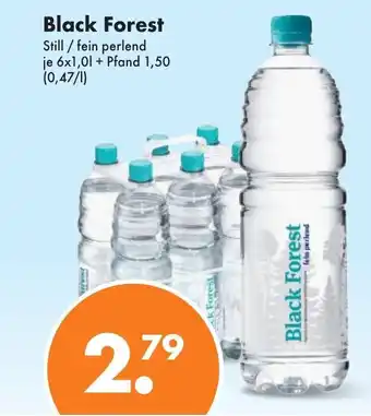 Trink und Spare Black Forest Mineralwasser 6*1L Angebot