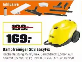 OBI Kärcher Dampfreiniger SC3 EasyFix Angebot