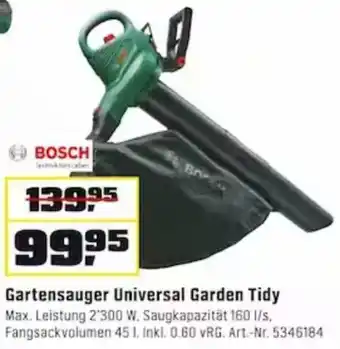 OBI Bosch Gartensauger Universal Garden Tidy Angebot