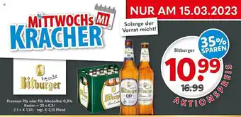 Getränkeland Bitburger premium pils oder pils alkoholfrei Angebot