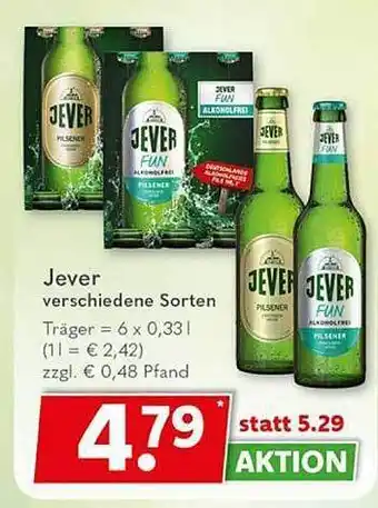 Getränkeland Jever verschiedene sorten Angebot