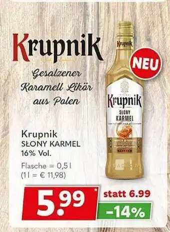 Getränkeland Krupnik slony karmel Angebot