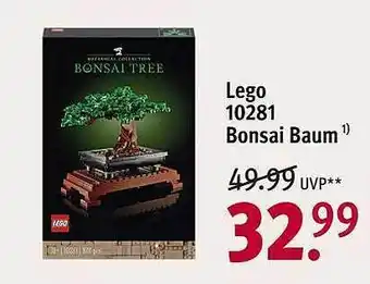 Rossmann Lego 10281 bonsai baum Angebot