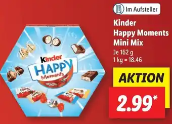 Lidl Kinder Happy Moments Mini Mix 162 g Angebot