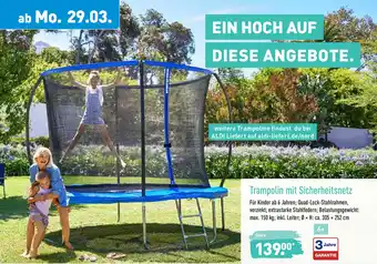 Aldi Nord Trampolin mit Sicherheitsnetz Angebot