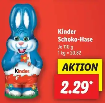 Lidl Kinder Schoko Hase 110 g Angebot