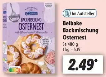 Lidl Belbake Backmischung Osternest 480 g Angebot