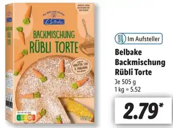 Lidl Belbake Backmischung Rübli Torte 505 g Angebot