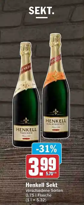 AEZ Henkell sekt Angebot