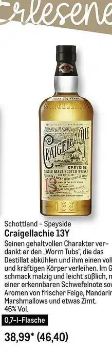 METRO Craigellachie 13y Angebot