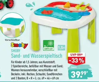 Aldi Nord Smoby Sand und Wasserspieltisch Angebot