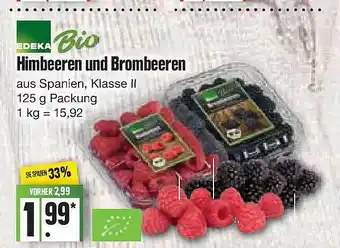 Edeka Edeka bio himbeeren und brombeeren Angebot