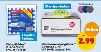 PENNY Vliesspültücher oder mikrofaserreinigungstücher Angebot