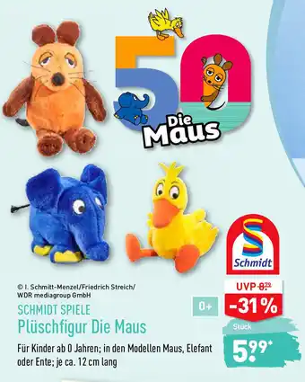 Aldi Nord Schmidt Spiele Plüschfigur Die Maus Angebot
