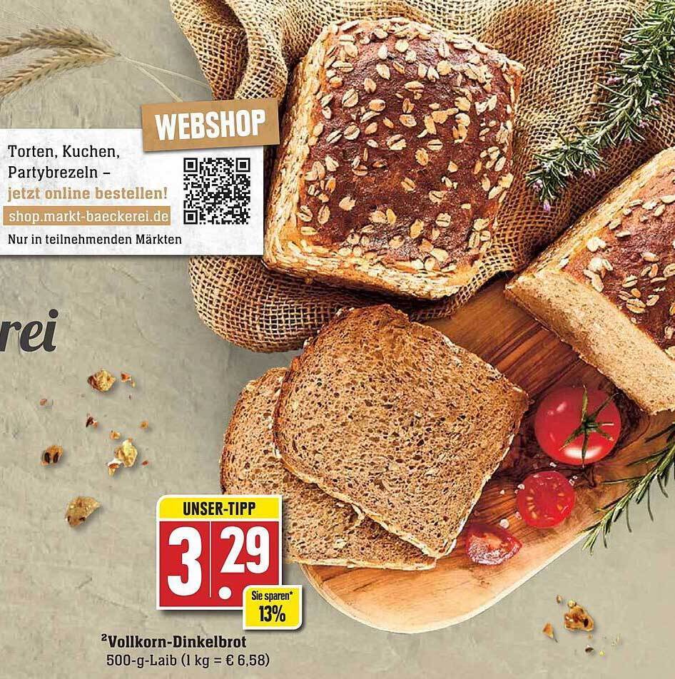 Vollkorndinkelbrot Angebot bei Edeka