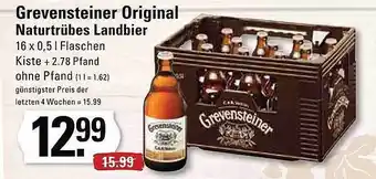 Meyer's Frischemarkt Grevensteiner original naturtrübes landbier Angebot