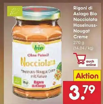 Netto Marken-Discount Rigoni di asiago bio nocciolata haselnuss-nougat-creme Angebot