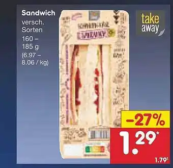 Netto Marken-Discount Sandwich take away Angebot