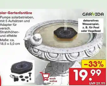 Netto Marken-Discount Solar-gartenfontäne garvida Angebot