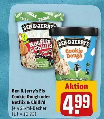 REWE Ben & jerry's eis cookie dough oder netflix & chilll'd Angebot