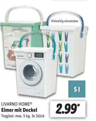 Lidl Livarno Home Eimer mit Deckel 5 l Angebot