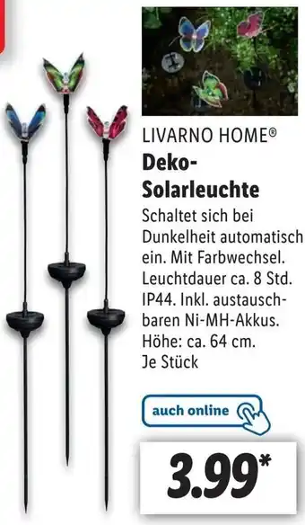 Lidl Livarno Home Deko Solarleuchte Angebot