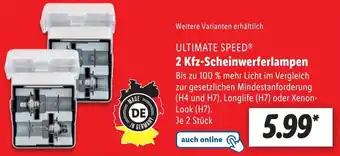 Lidl Ultimate Speed 2 Kfz Scheinwerferlampen Angebot