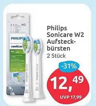 Budni Philips sonicare w2 aufsteck bürsten Angebot