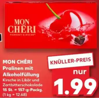 Kaufland Mon Chéri Pralinen mit Alkoholfüllung 157 g Packg. Angebot