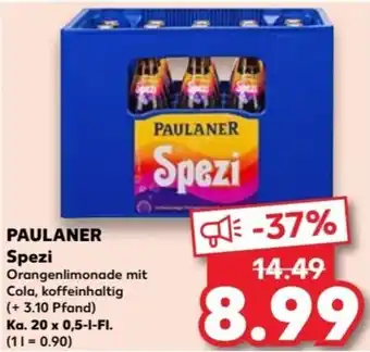 Kaufland Paulaner Spezi Ka. 20x0,5 L-Fl. Angebot