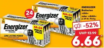 Kaufland Energizer Batterien AA oder AAA 24 St. Packg. Angebot