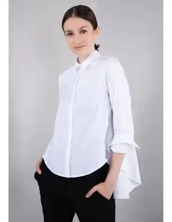 Baur Imperial klassische bluse  "imp-c ed4bbe" weiß (1100, bianco) damen blusen basics glockenförmige form mit bogensaum Angebot